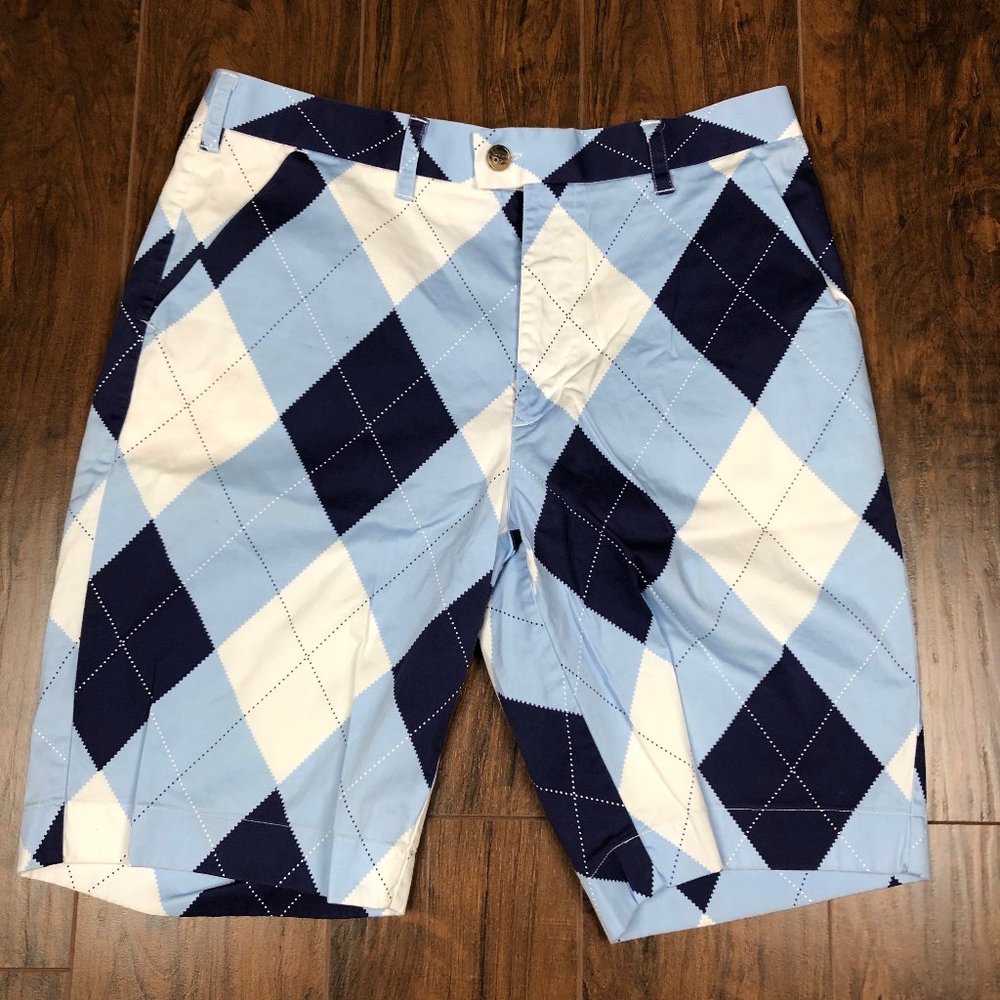 LOUD MOUTH ARGYLE GOLF SHORTS